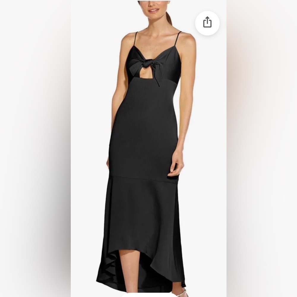 Aidan Mattox Elegant Black High Low Dress